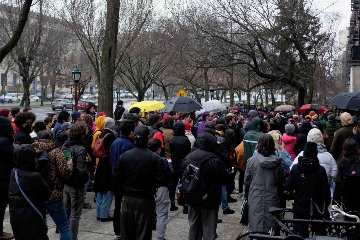 large crowd of tenants at crown heights rally