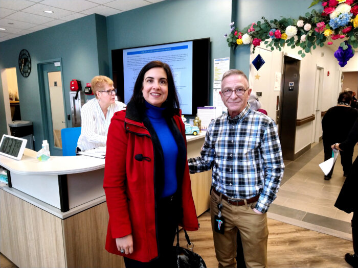 Bay Ridge Center executive director Todd W. Fliedner and Congresswoman Nicole Malliotakis.