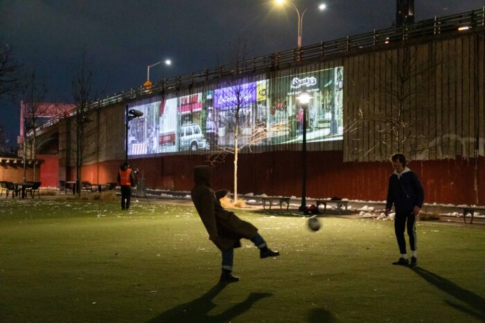 Dumbo Improvement District unveils second volume of projection project.