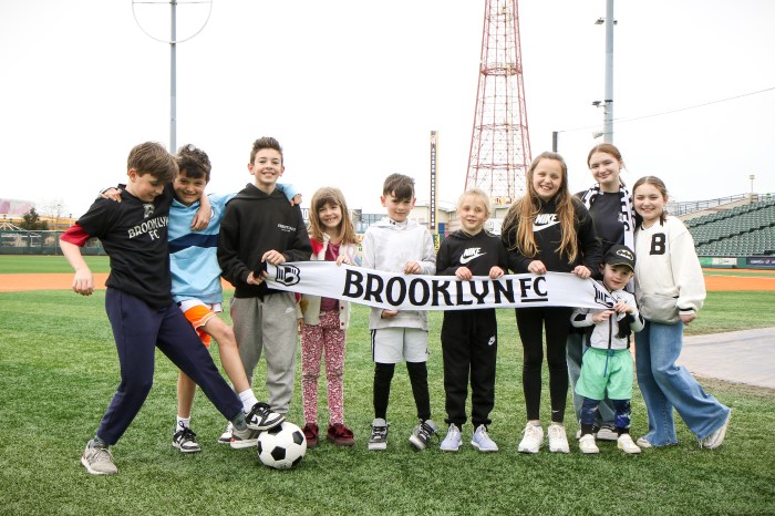 Brooklyn Football Club kick-off their inaugural season with an opening ceremony at Maimonides Park on April 10.