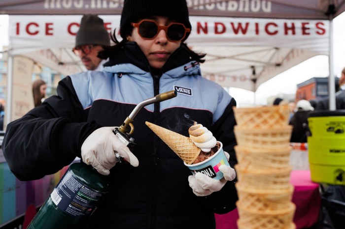 ice cream at smorgasburg williamsburg