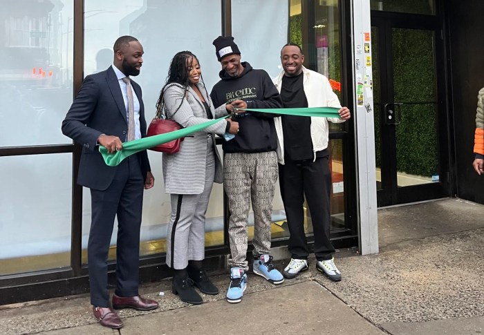 ribbon-cutting at marijuana dispensary