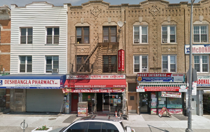 The stabbing occurred outside this restaurant on McDonald Ave, Kensington