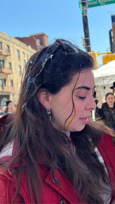 woman who was egged at event