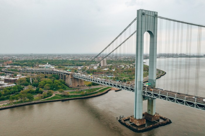 view of staten island and verrazzano bridge