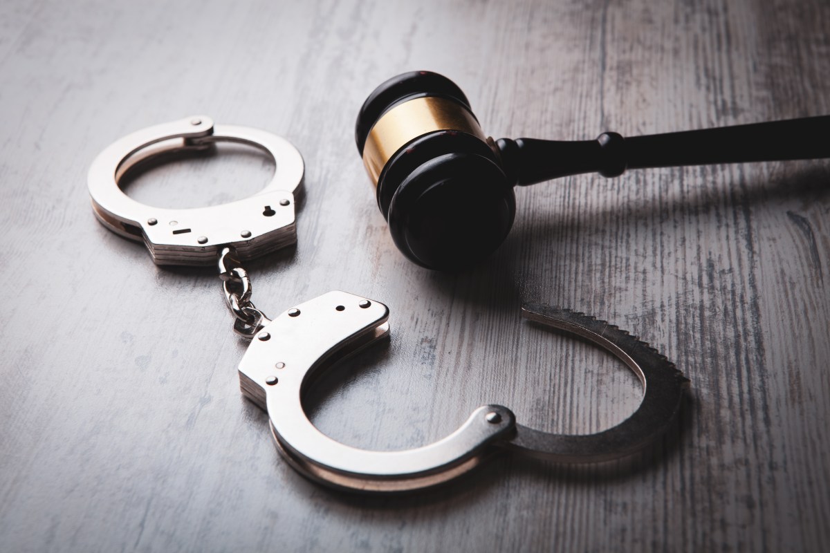 Legal law concept image – gavel and handcuffs