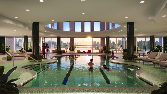 pool inside condo building