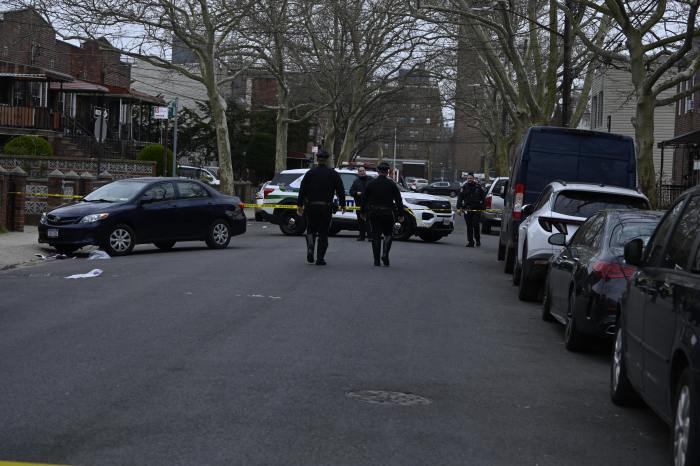 police at scene of gravesend collision