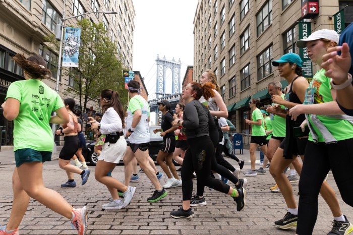 people running in NYCRuns Brooklyn Half Marathon