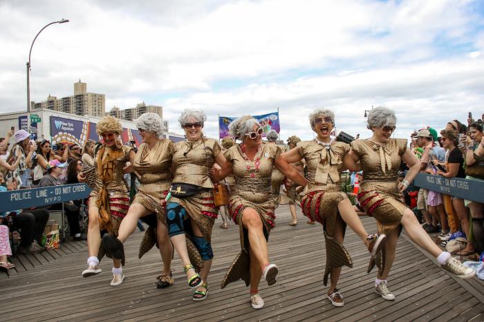 tails of glory dance group mermaid parade