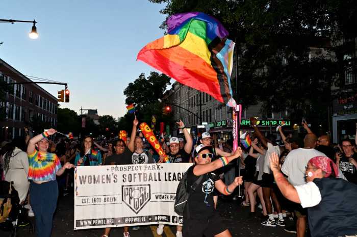 people parking at brooklyn pride parade