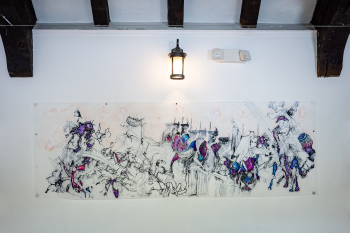 old stone house art