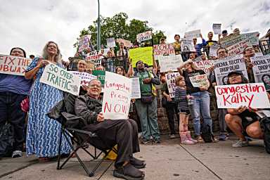 congestion pricing protest
