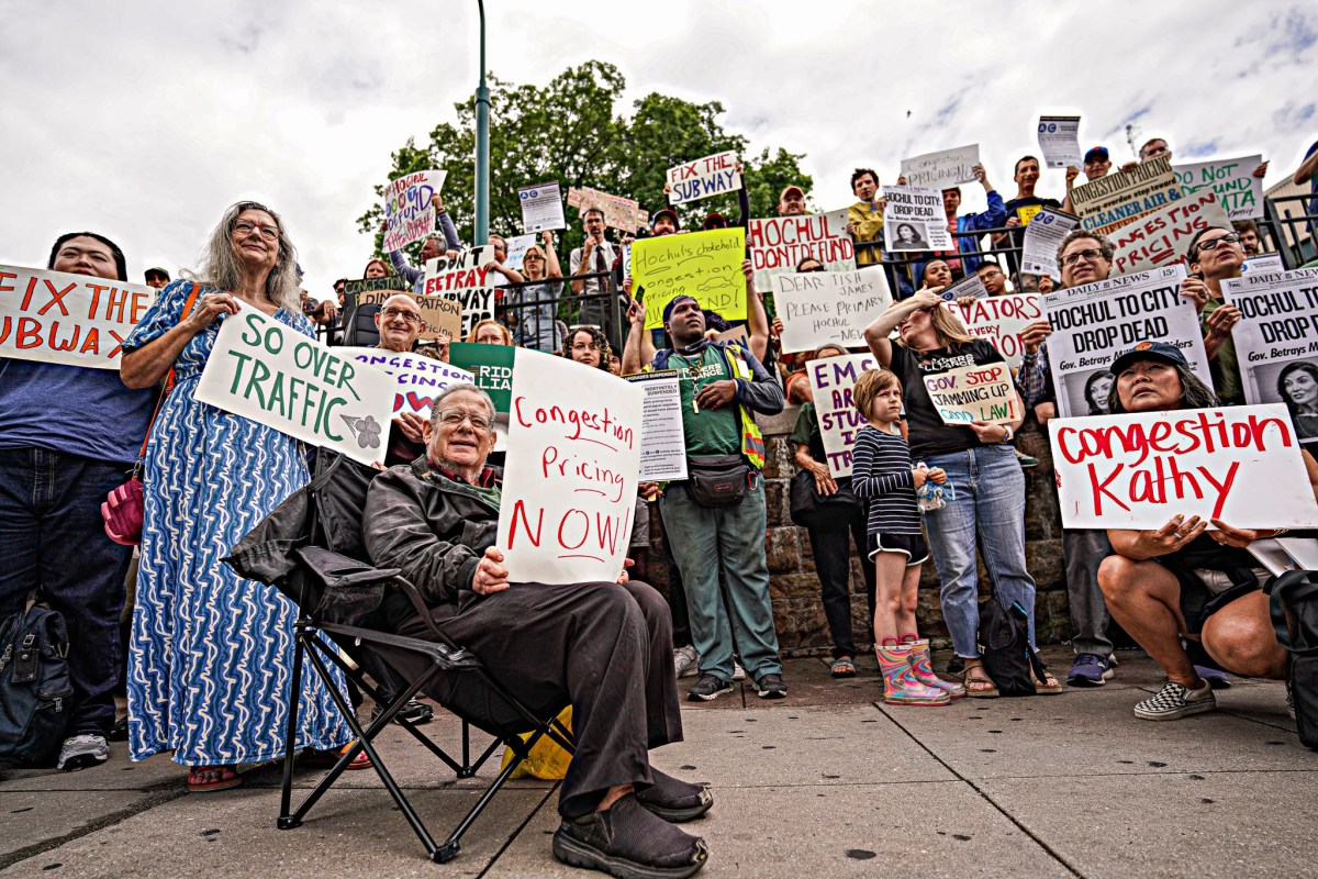 congestion pricing protest