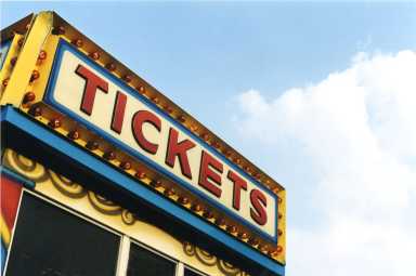 A picture of classical fun fair ticket box