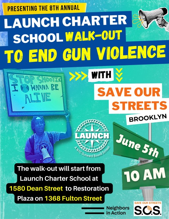 Stand up! Speak out! Brooklynites are invited to join the students for their march and rally.