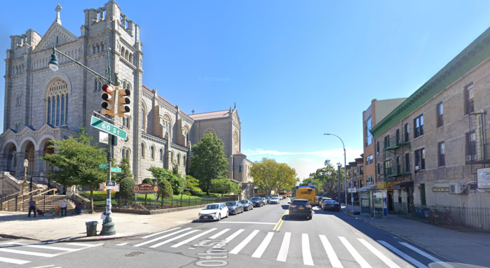 the corner where a sunset park man was struck by a moped rider