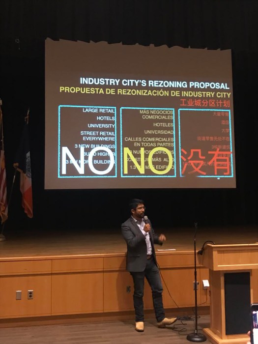 menchaca at industry city meeting