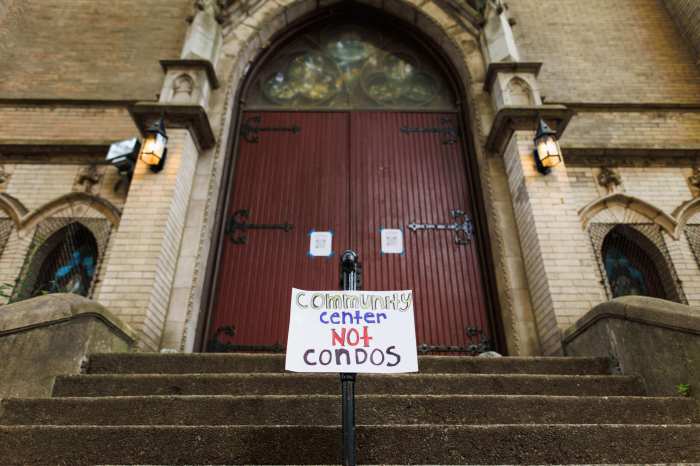 sign outside park church co-op