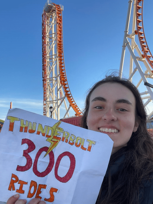 300 times and counting! Helquist stands out as one of the park's biggest fans.