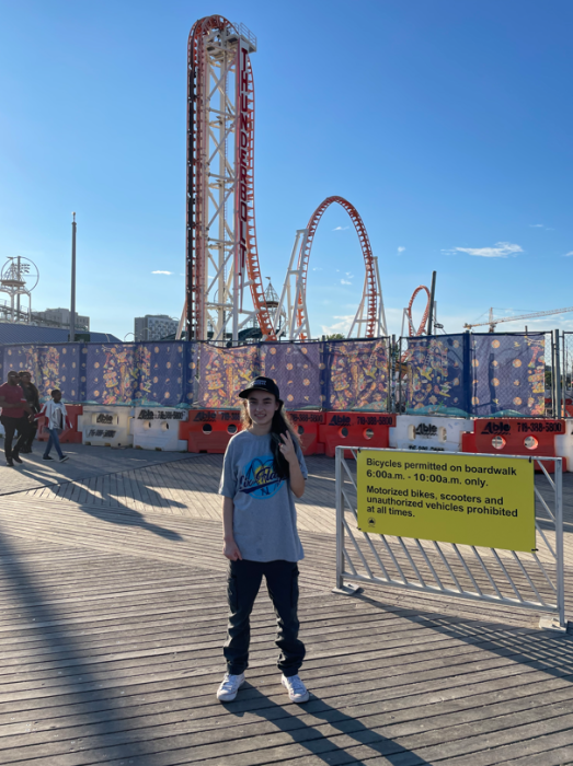 Step ride up! This teen can be spotted at Luna Park on any given day.