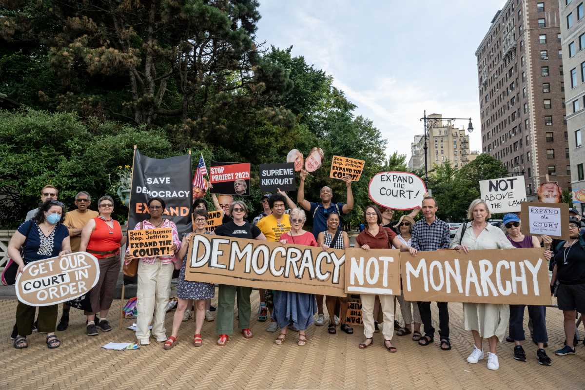 supreme court schumer protest