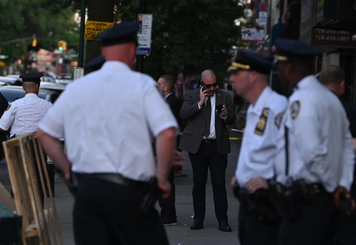 police investigate shooting scene