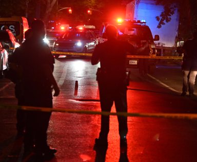 A man was shot in the upper right chest at 265 Kingston Avenue.