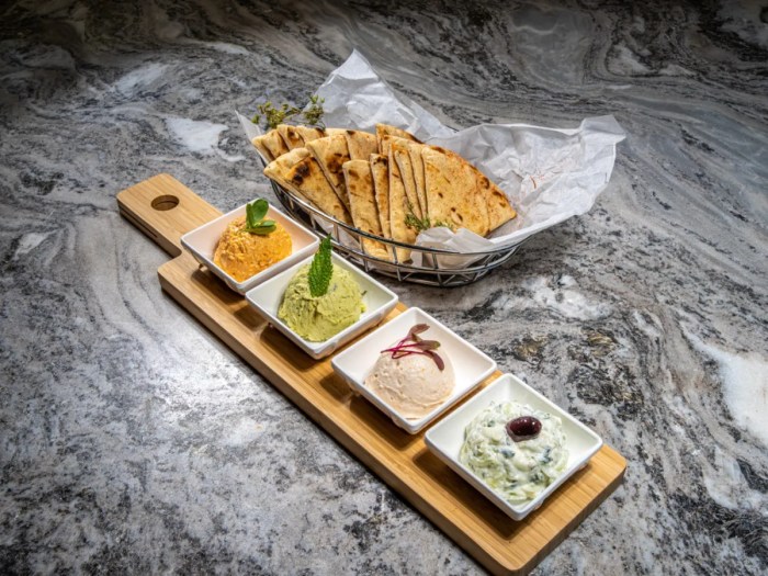 mezze at Psaraki in Williamsburg