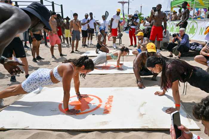 people compete at Brooklyn Beach Sports Festival