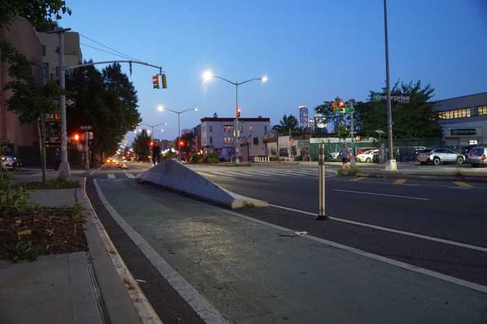 mcguinness bike lane completed