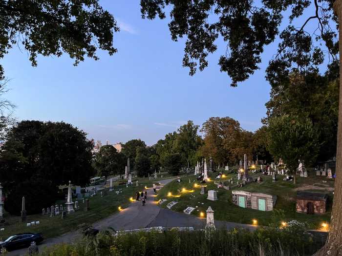 people at green-wood memorial