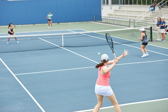 tennis players and ball kids at U.S. Open