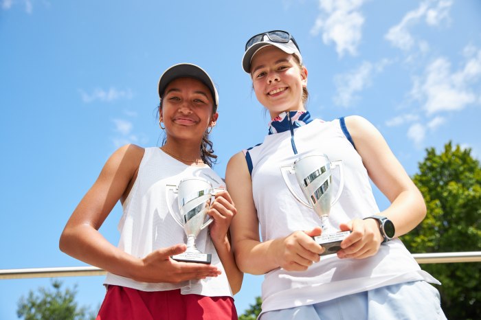 Ivanov (right) grew up playing tennis with her older siblings but said she's now proud to be seen as a role model for her younger siblings.