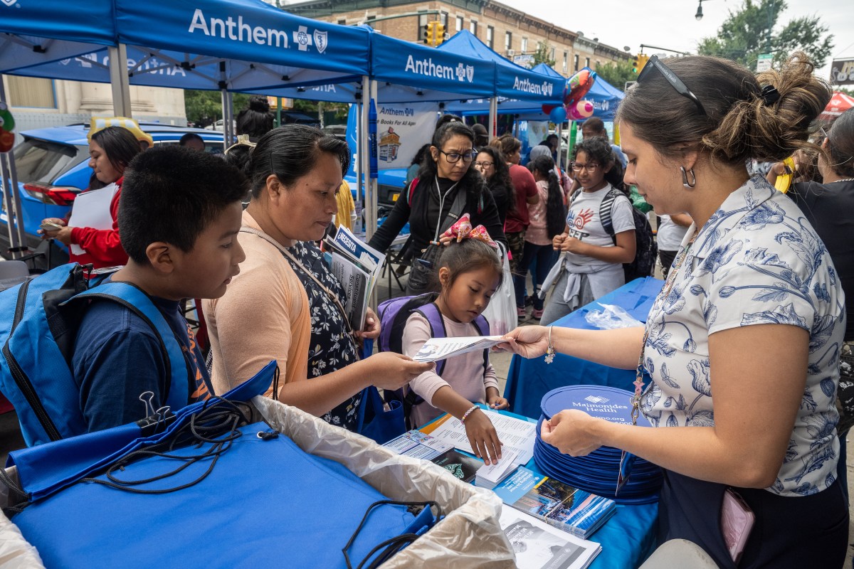 NY: Anthem Blue Cross and Blue Shield hosts backpack giveaway