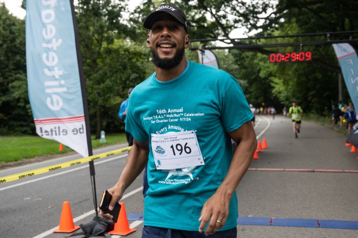 Antonio Reynoso at T.E.A.L. finish line