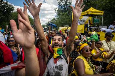 NY: Thousands celebrate the West Indian Day Parade.