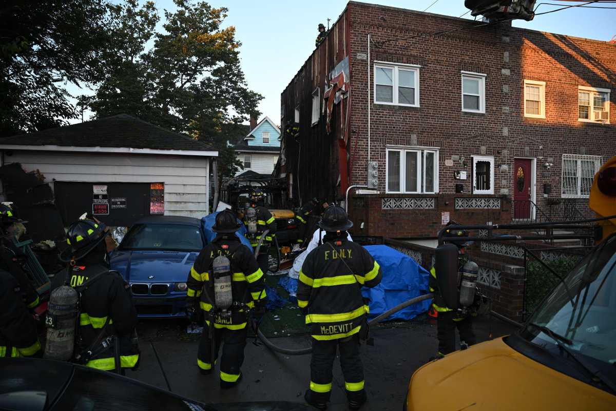 school bus fire in canarsie