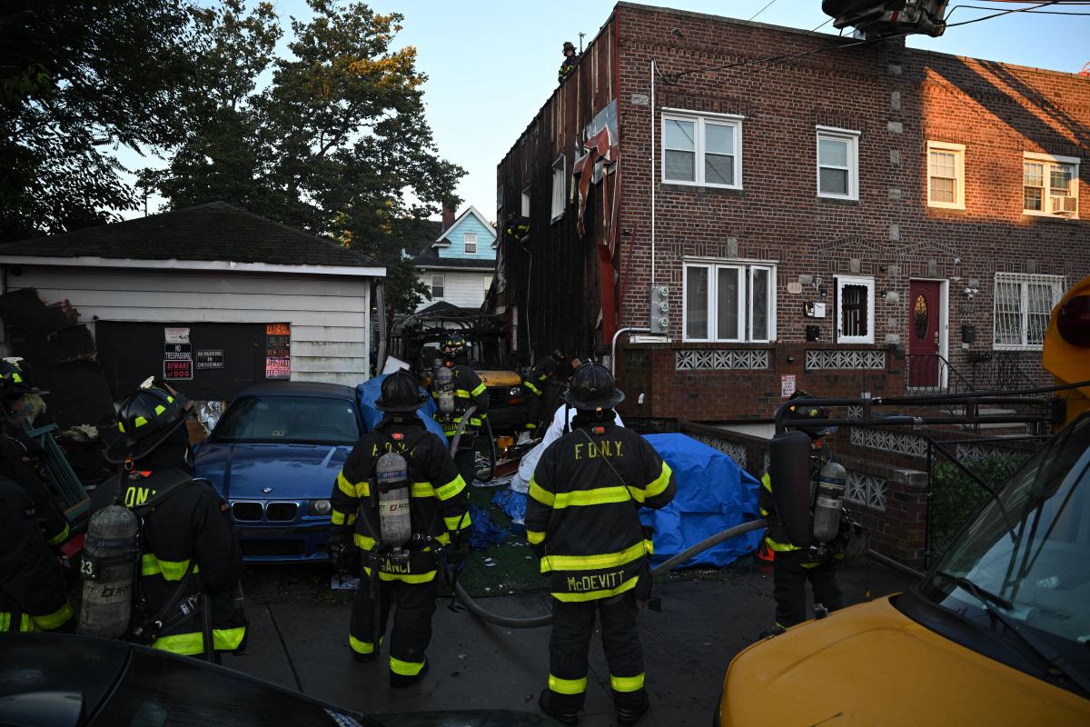 school bus fire in canarsie