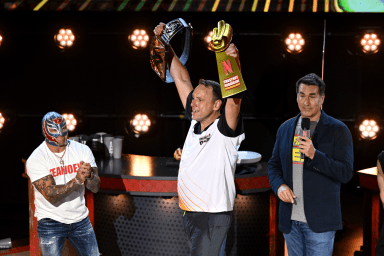 joey chestnut at netflix eating contest