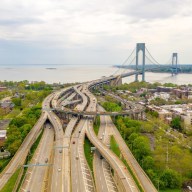 File image: The 46-year-old man was struck by a vehicle on the Brooklyn Queens Expressway near 86th Street