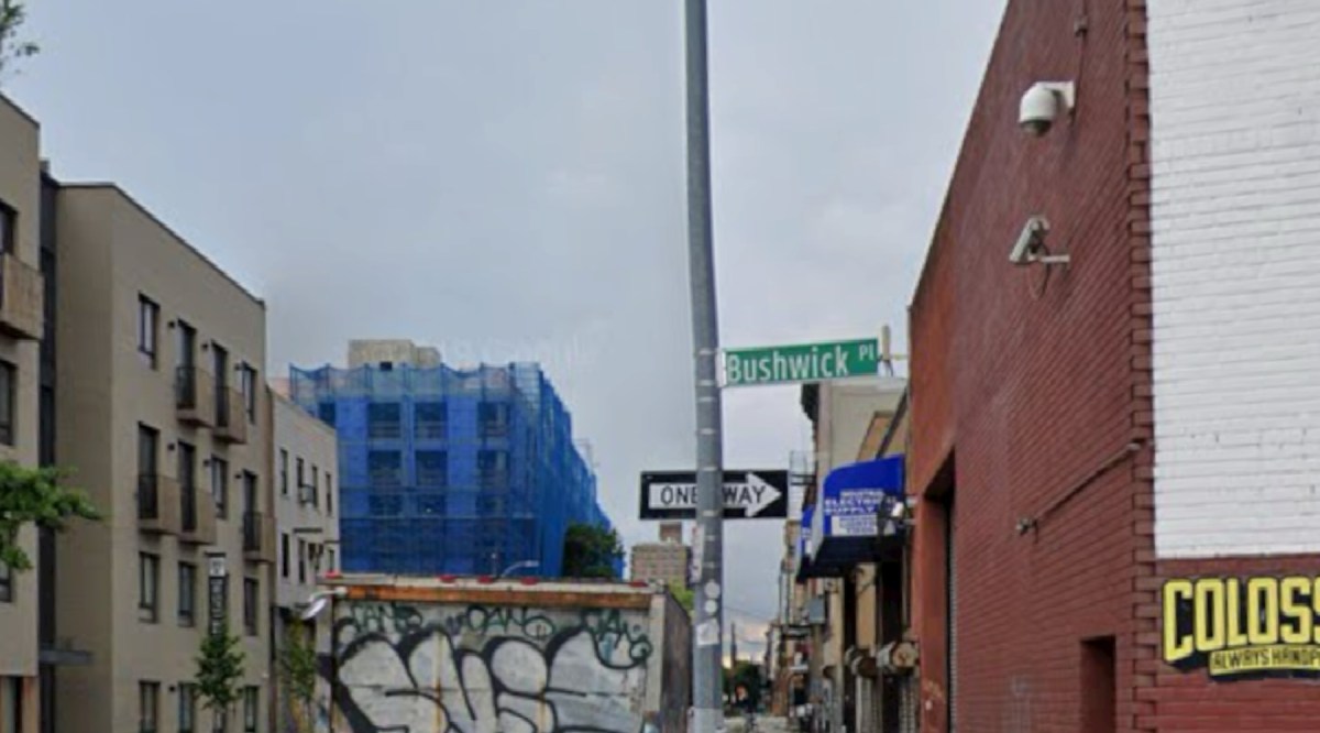 The intersection of Johnson Street and Bushwick Place where Rodriguez crashed head-on into an Uber carrying two passengers