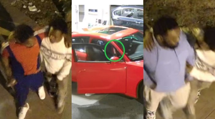 The US Attorney Eastern District of New York submitted surveillance footage alleging to show members of Folk Nation embracing after the 2022 shooting and the an orange-colored Dodge Charger used during the drive-by.