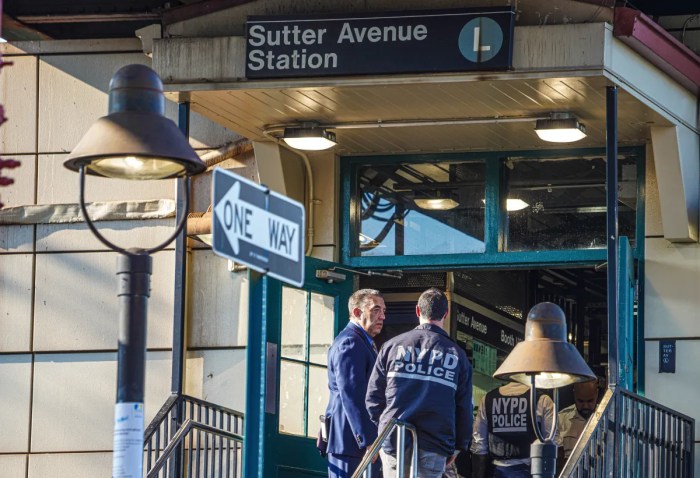 police at sutter avenue station