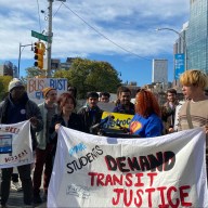 Flatbush Avenue bus lane protest