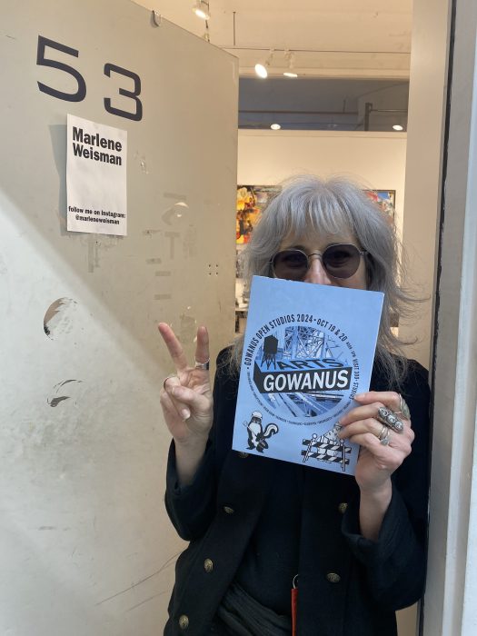 marlene weisman with open studios map