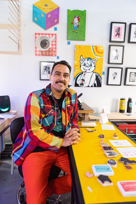 miguel ayuso at gowanus open studios