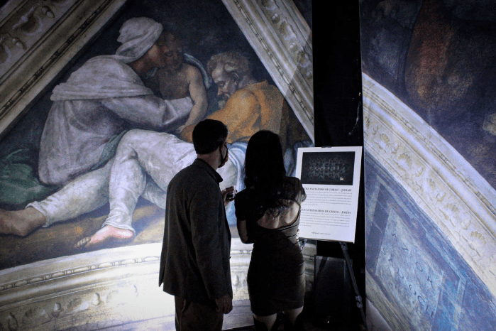 Michelangelo’s Sistine Chapel: The Exhibition is now open at Industry City’s 7/8 building on the ground floor.