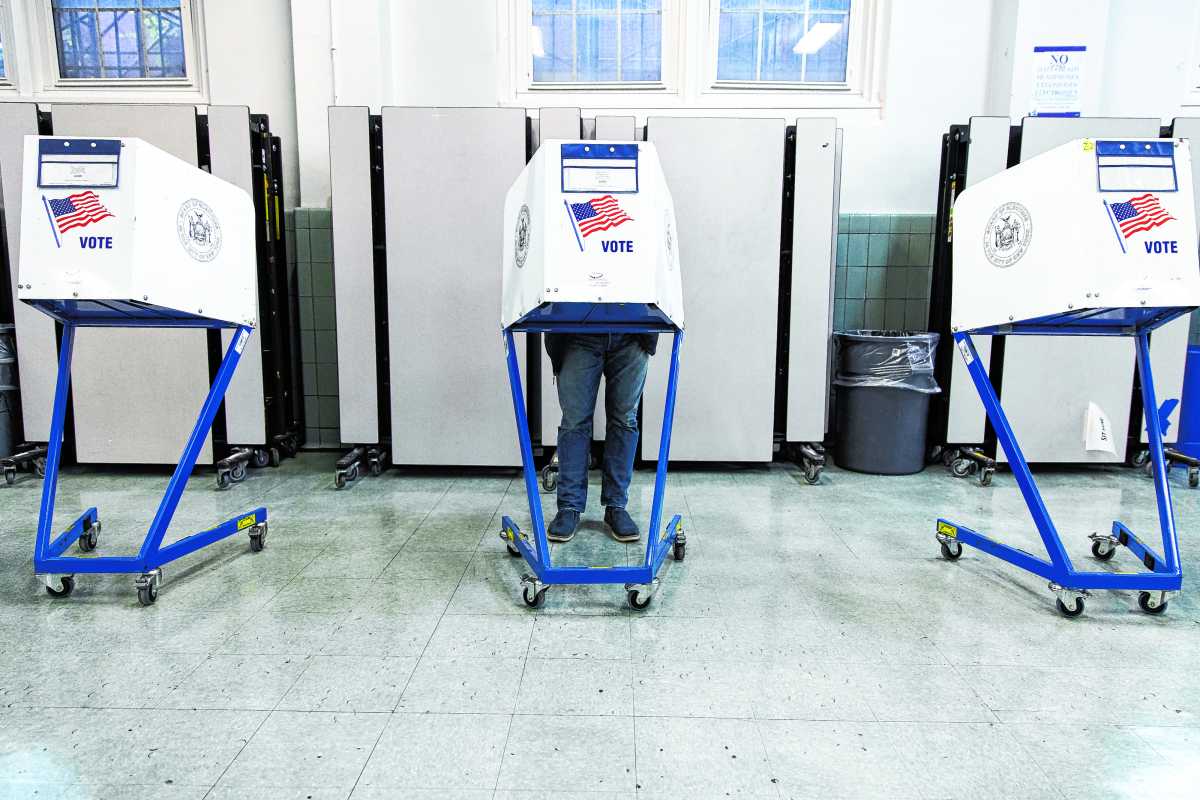 voters in booths voter guide brooklyn