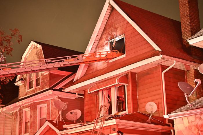 ladder in east flatbush attic